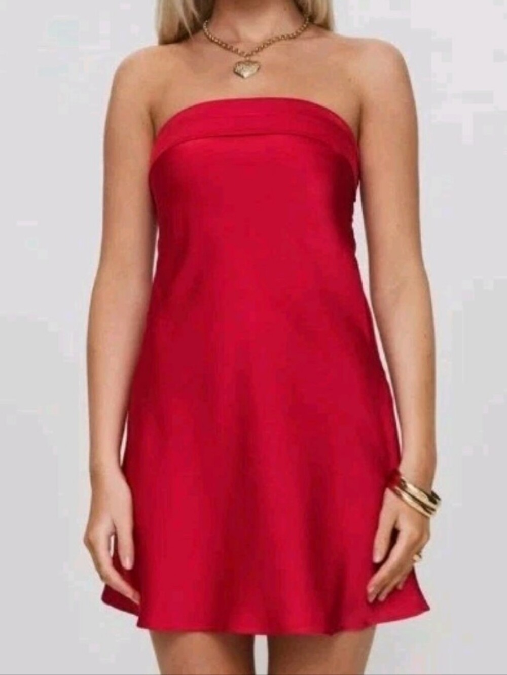 Princess Polly Size 2 Phillipa Red Strapless Minidress Msrp $75